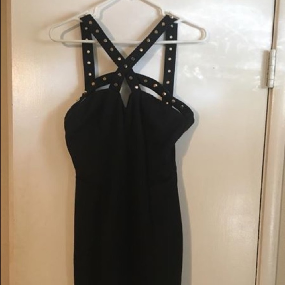 Black gladiator dress